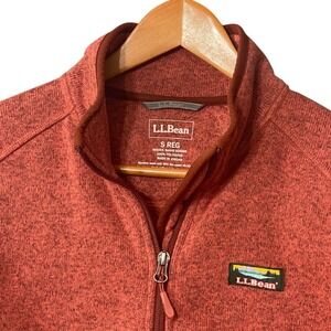 LL Bean Womens Fleece Jacket Coral Red Full Zip S Regular Outdoor Adventure